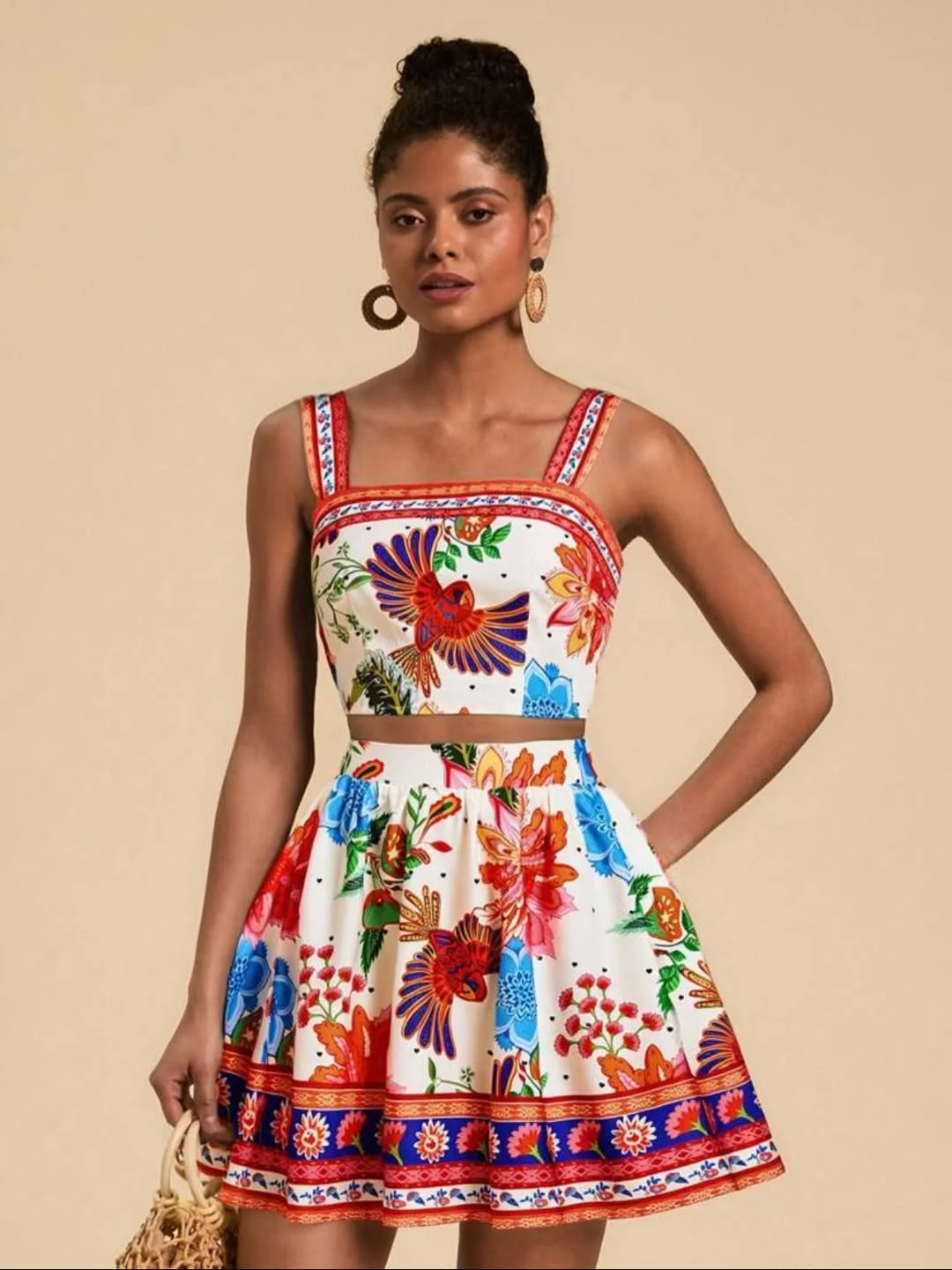 summer beach outfit for women 2026 Colorful Mini Dress With Vacation Market Energy