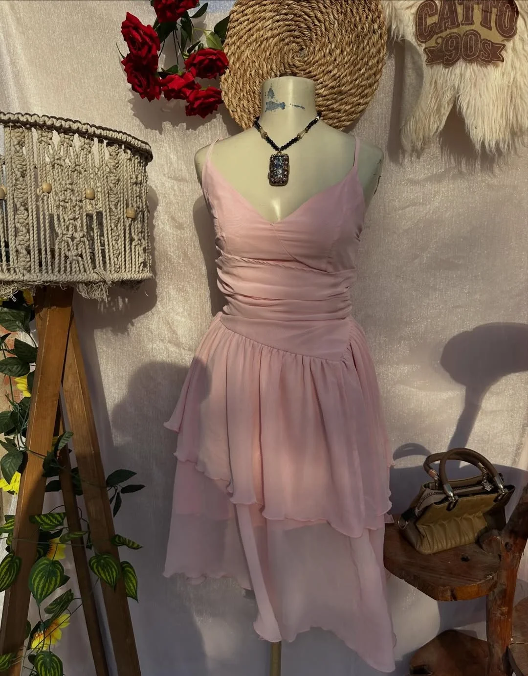 19 summer romper outfits for women 2026 Soft Blush Romper Dress With Romantic Layers