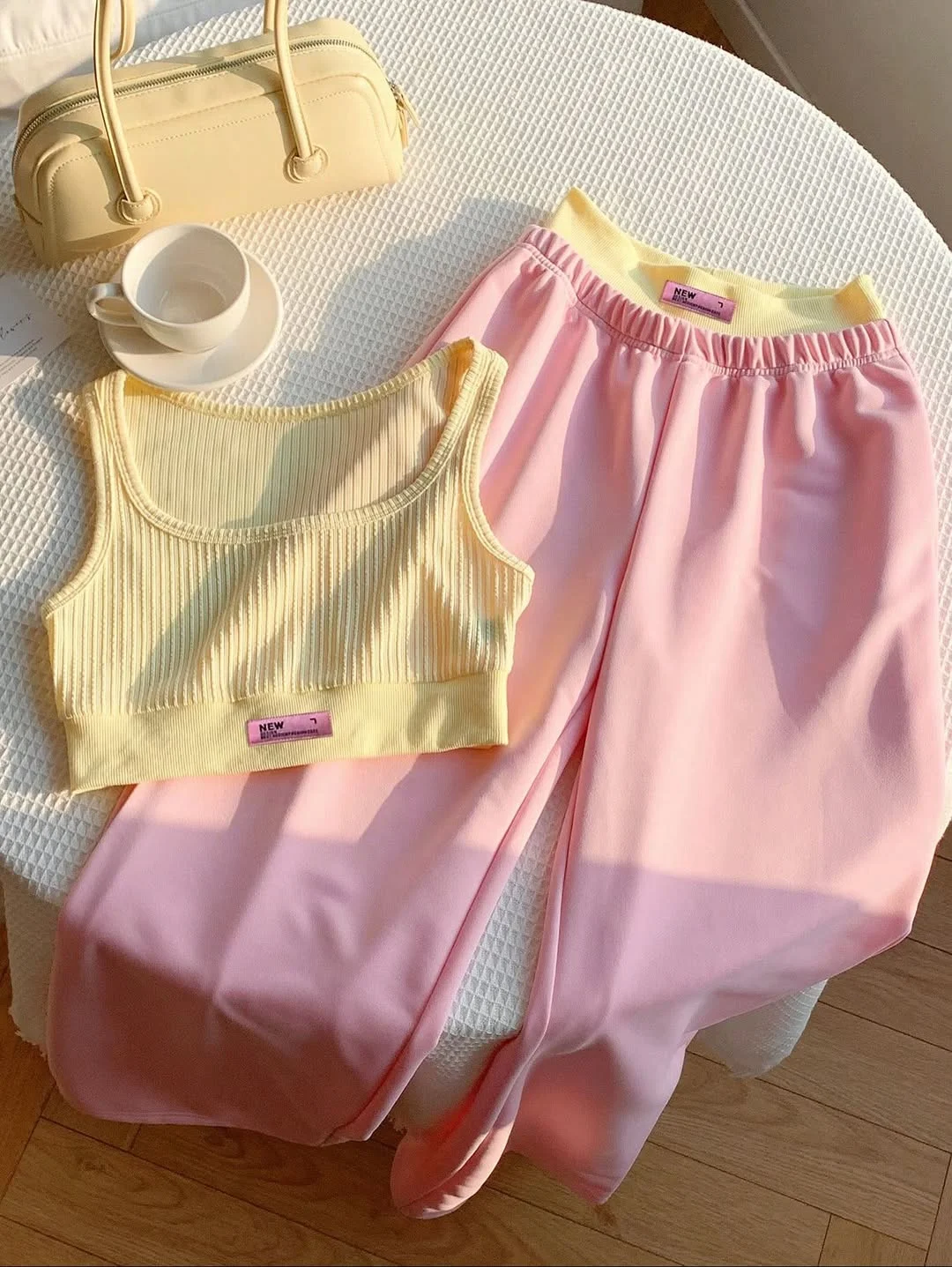 19 summer romper outfits for women 2026 Butter Yellow And Pink Lounge Romper Mood