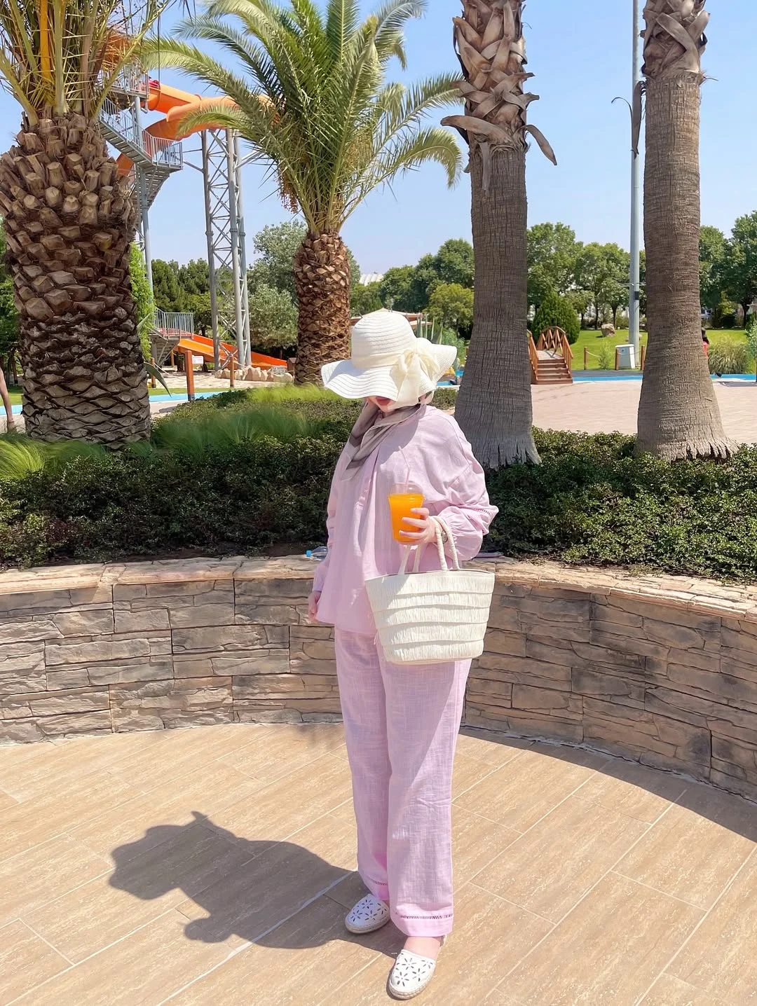 19 summer romper outfits for women 2026 Modest Pink Layers With Resort-Day Ease