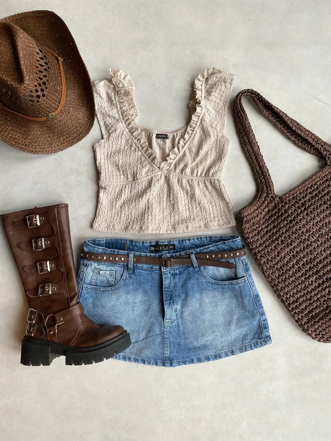 19 summer romper outfits for women 2026 Western Boho Shorts With A Textured Summer Top