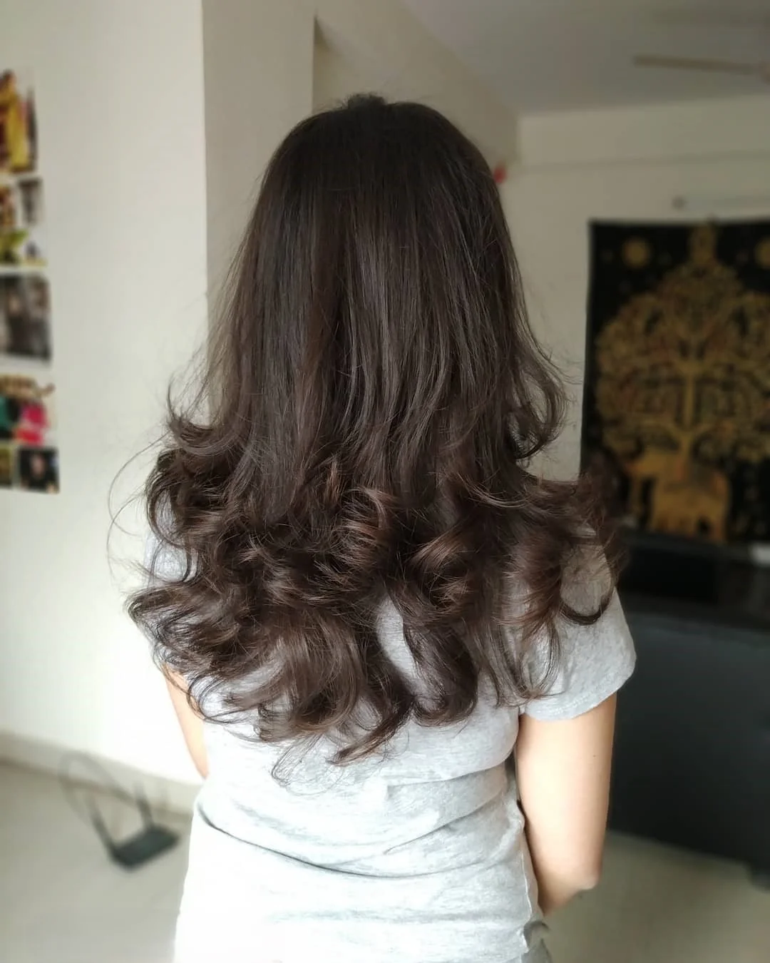 chic summer haircut 2026 Chocolate Layers With Romantic Curled Ends