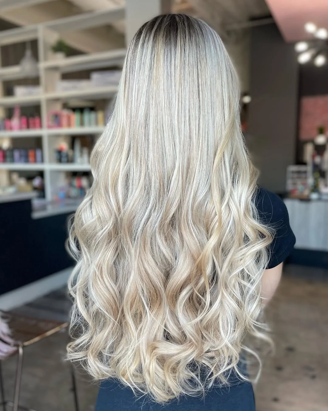 creamy summer blonde hair color 2026 Soft Platinum Cream Curls With Airy Brightness
