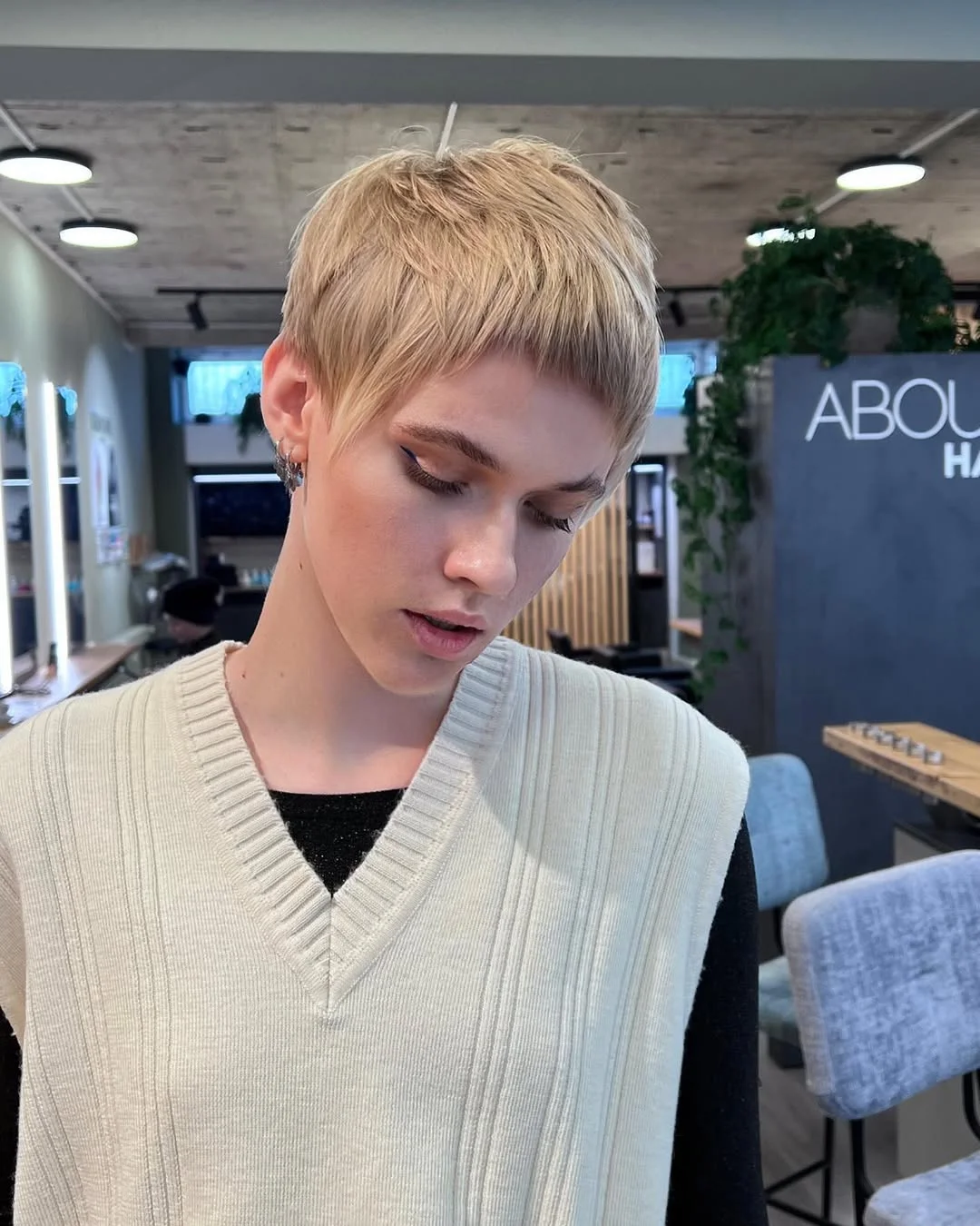cute summer short haircuts 2026 Soft Blonde Micro Pixie With Feathered Bangs