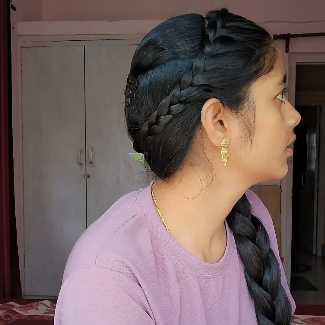 easy summer hairstyles ideas 2026 Side Braid Crown With a Long Summer Plait