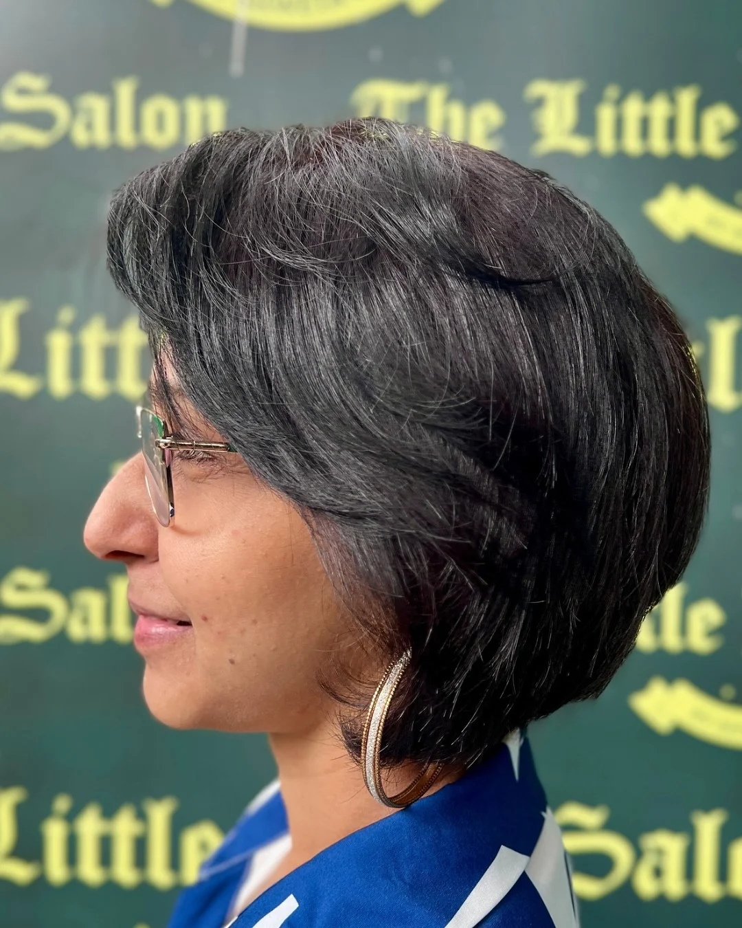 flattering summer haircuts for women over 50 2026 Glossy Rounded Bob With Side-Swept Layers