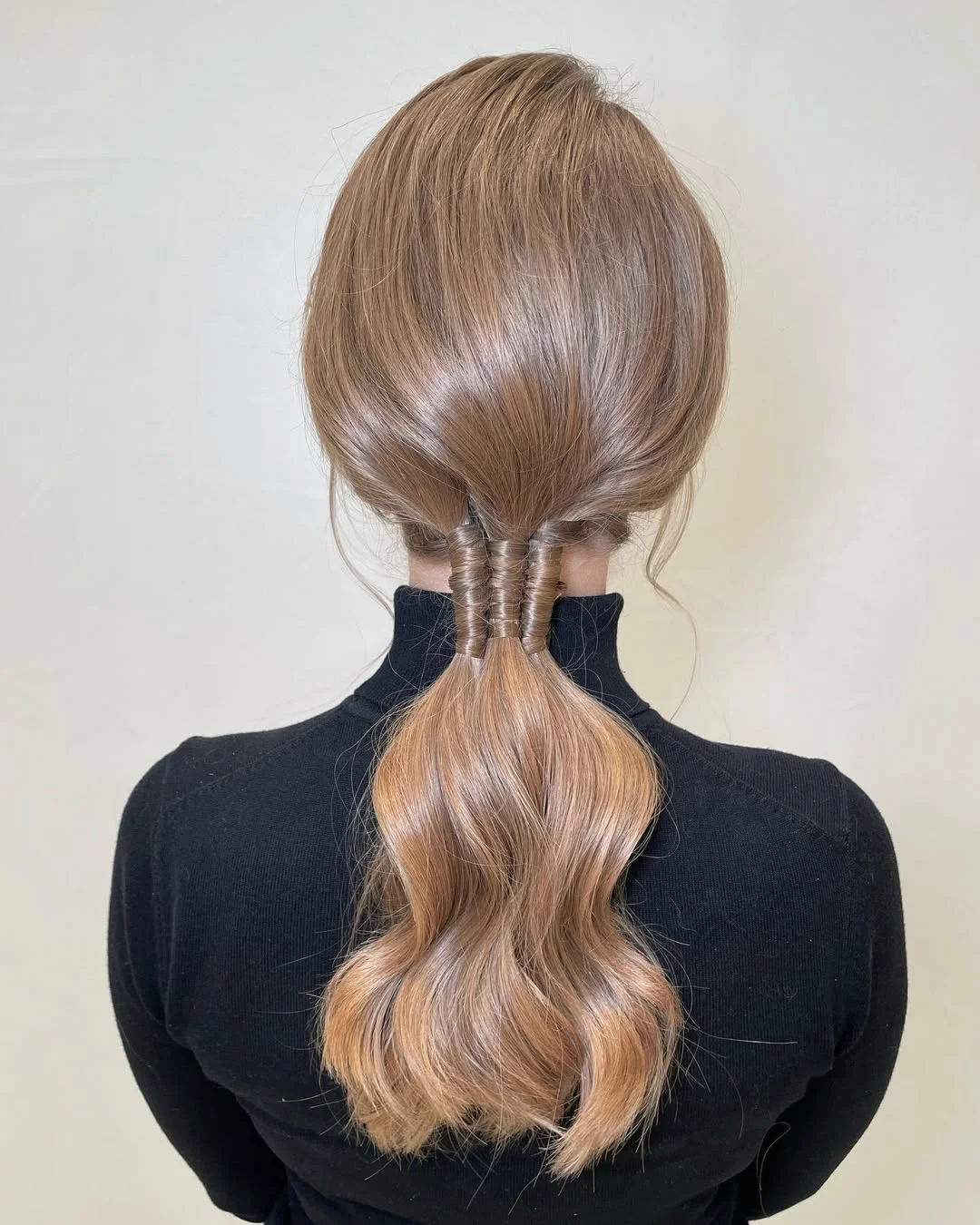 low summer ponytail hairstyle 2026 Wrapped Low Ponytail with Sculpted Shine