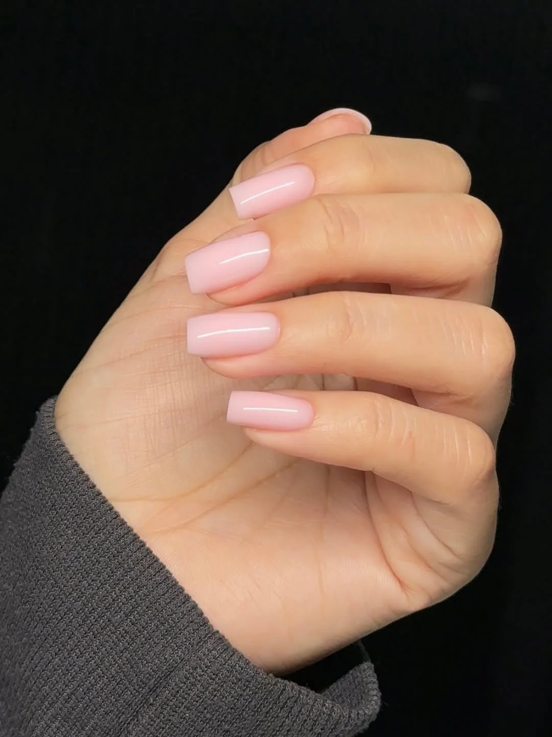 short gel nails summer 2026 Soft Pink Square Gel Nails With A Clean Summer Finish