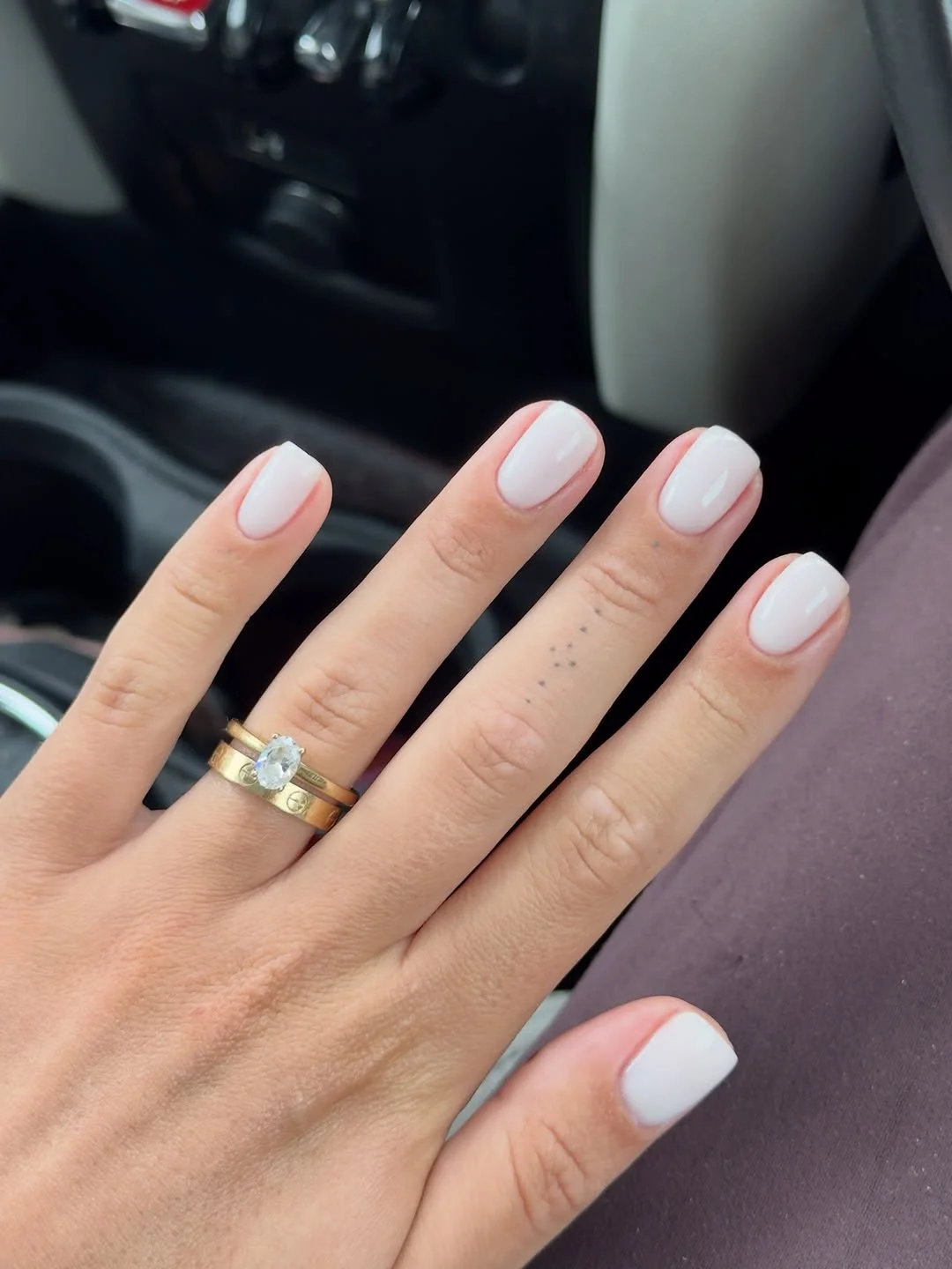 short summer nails 2026 Clean Milky White Short Square Nails
