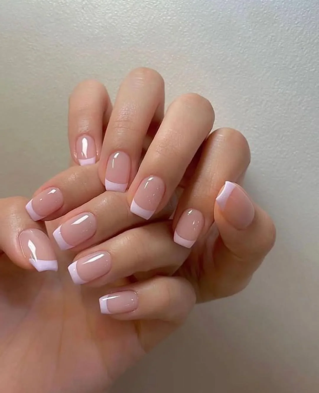 summer beach nails 2026 Short Pink French Nails With a Soft Minimal Finish