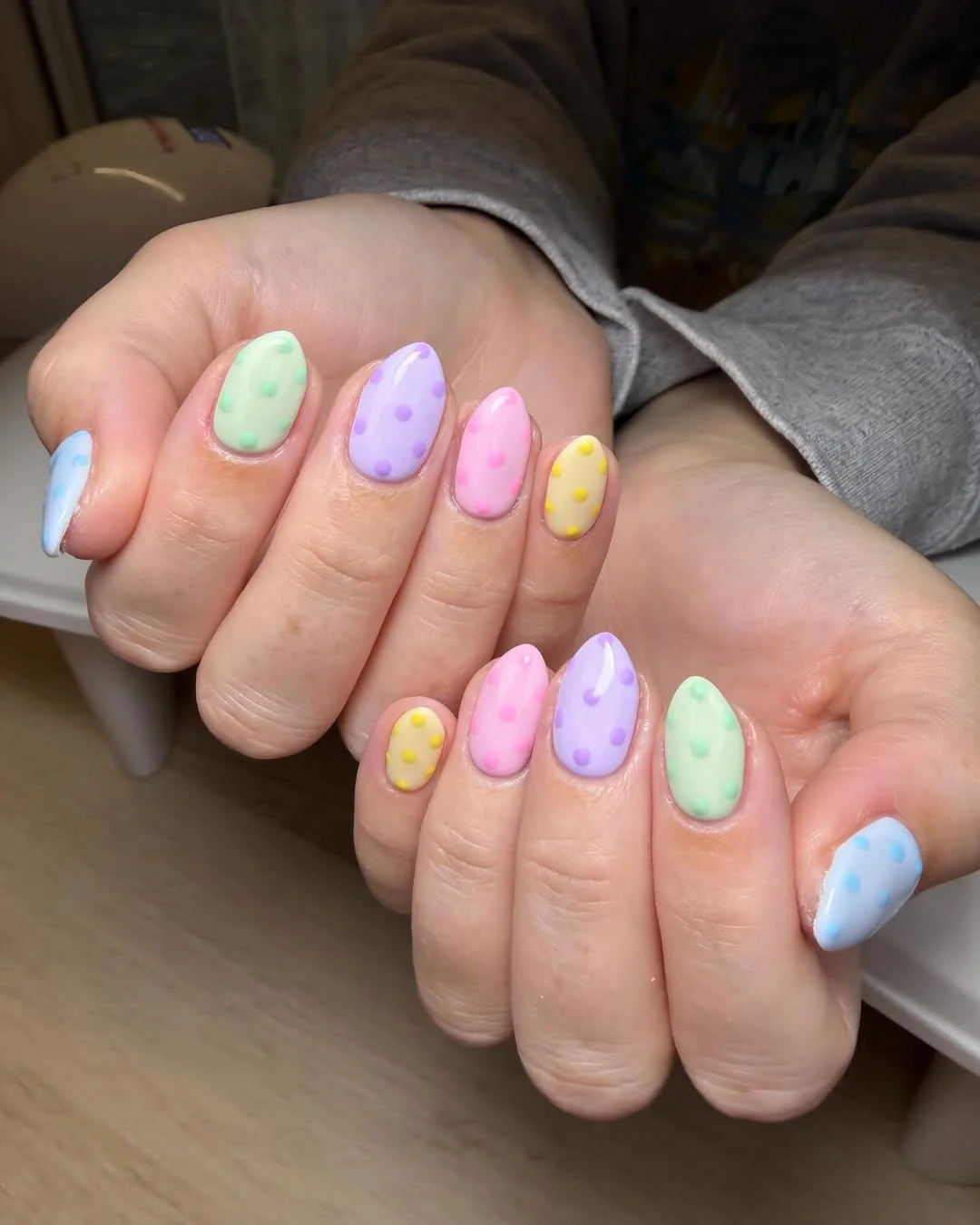 summer dip nails 2026 Pastel Dot Nails That Feel Like Candy Clouds
