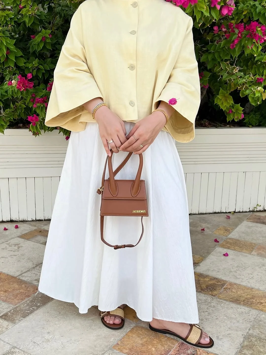 20 summer fashion outfits for women 2026 Butter Yellow Jacket With A White Summer Skirt