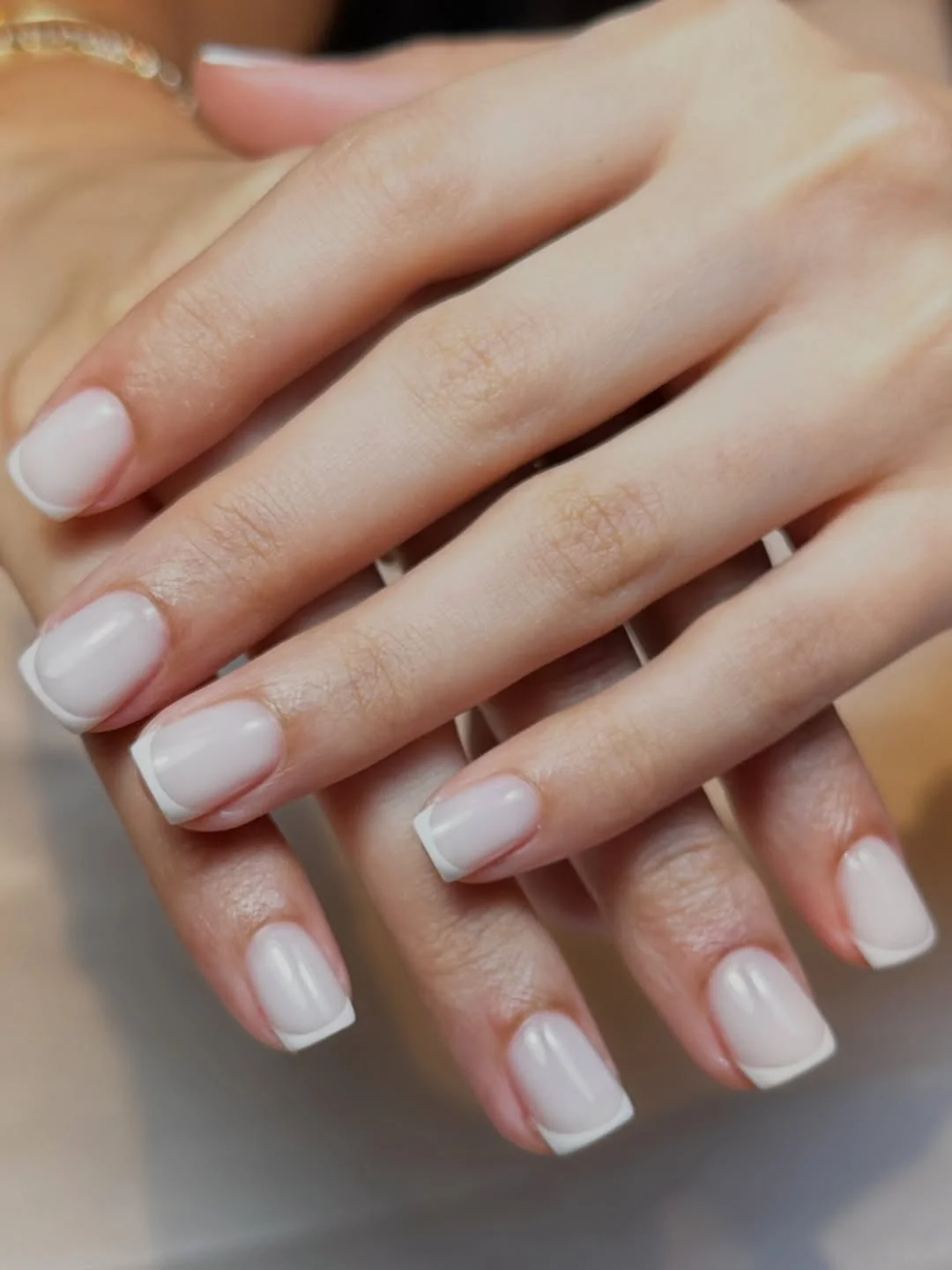 summer french nails ideas 2026 Milky White French Nails With A Soft Square Shape
