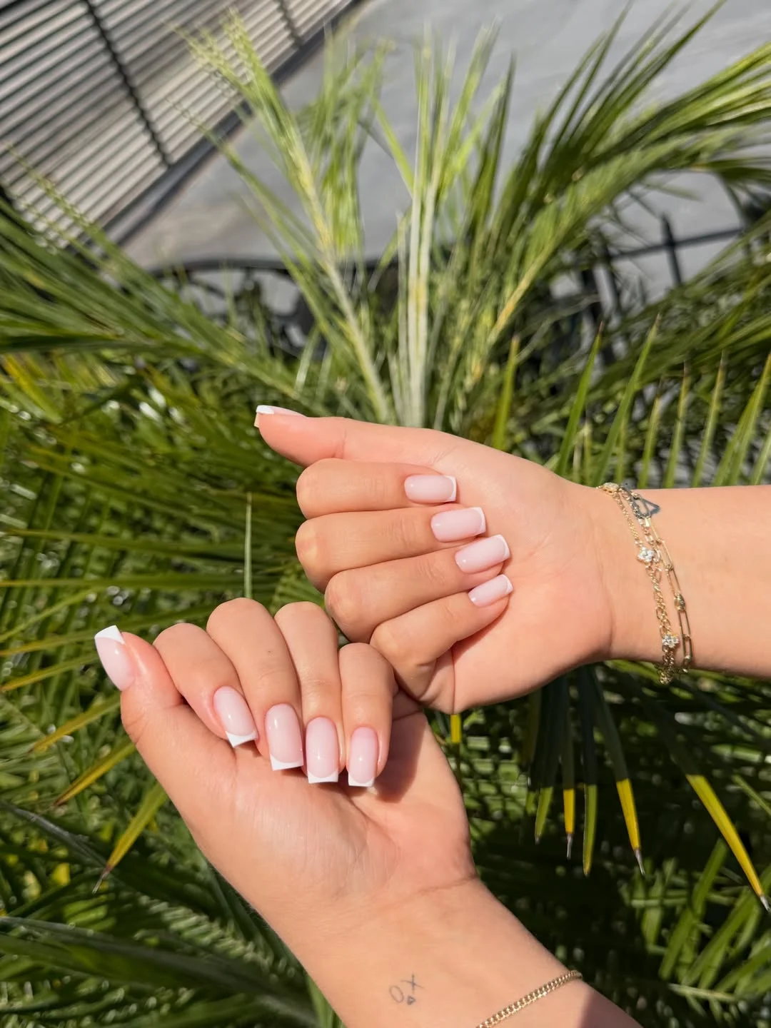 summer french tip nails 2026 Sunlit Square French Tips For A Fresh Vacation Mood