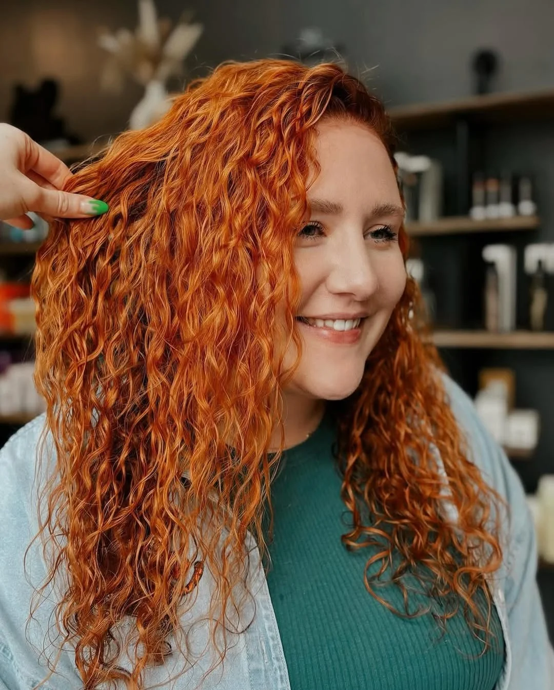 summer hair color ideas 2026 Bright Copper Curls With Summer Heat