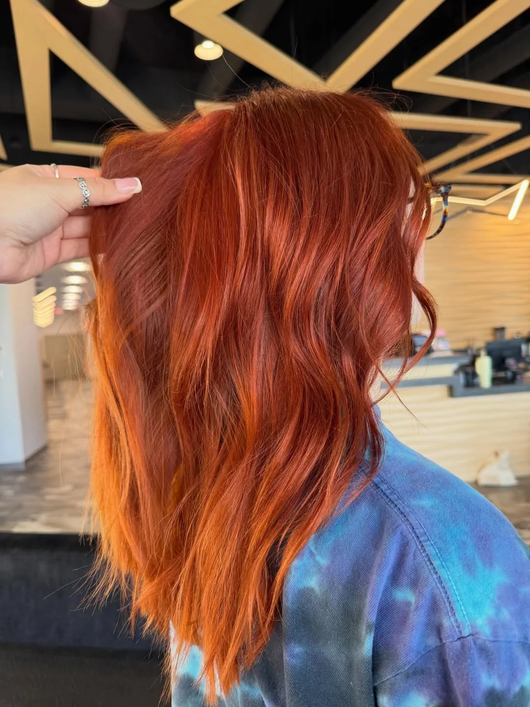 summer hair color ideas 2026 Vivid Copper Orange With A Fiery Summer Glow