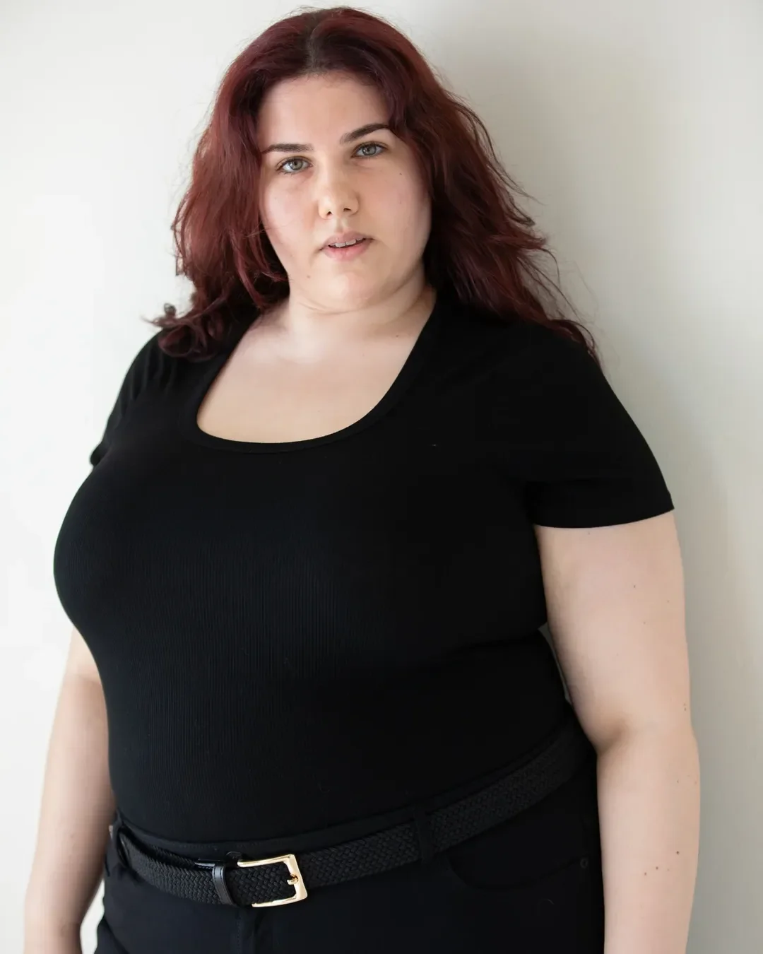summer haircuts for plus size women Soft Burgundy Waves With An Easy Mid-Length Cut