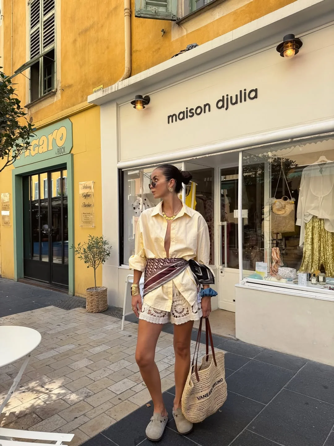 28 summer outfits for women 2026 Open Shirt And Crochet Shorts With Riviera Ease