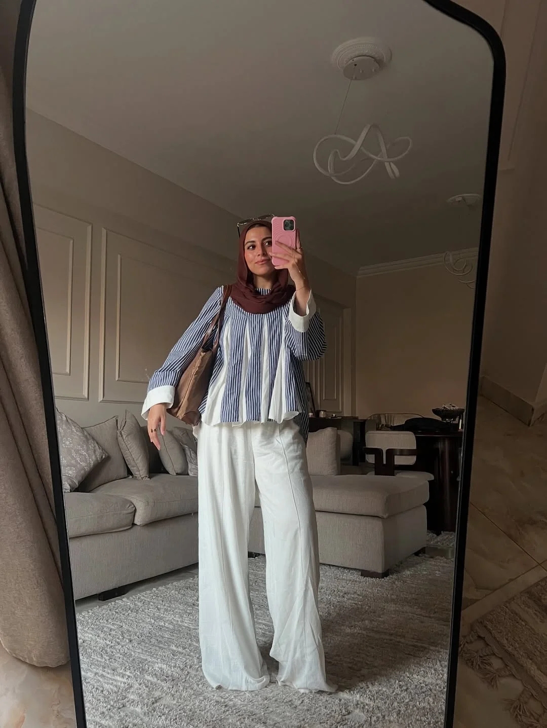 28 summer outfits for women 2026 Blue Stripes And Wide-Leg Ease