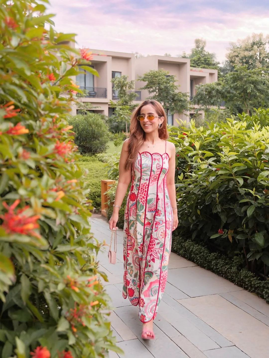 28 summer outfits for women 2026 A Printed Strapless Dress With Vacation Energy