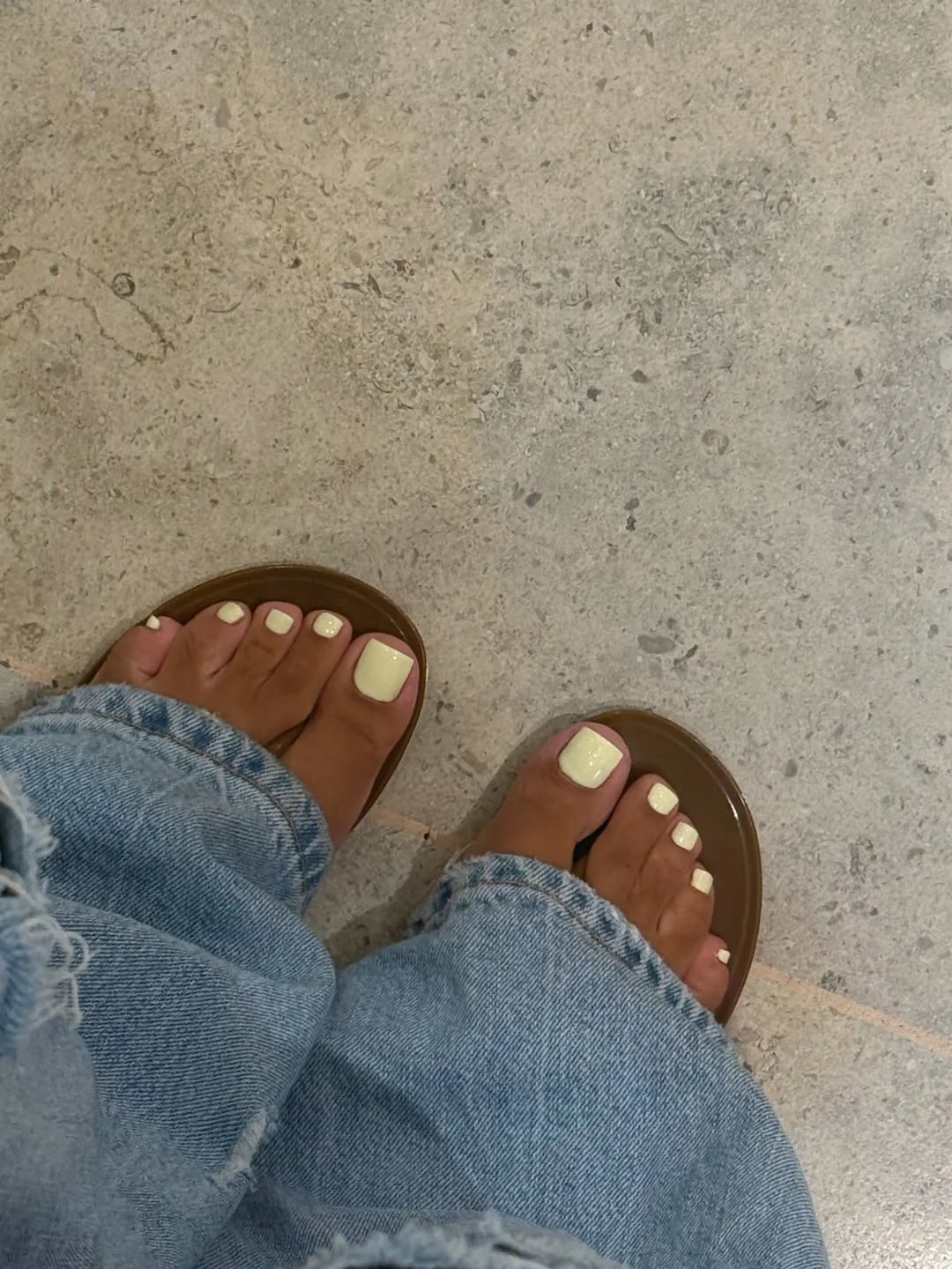 summer pedicure colors 2026 Buttery Vanilla Yellow for a Soft Bright Pedicure