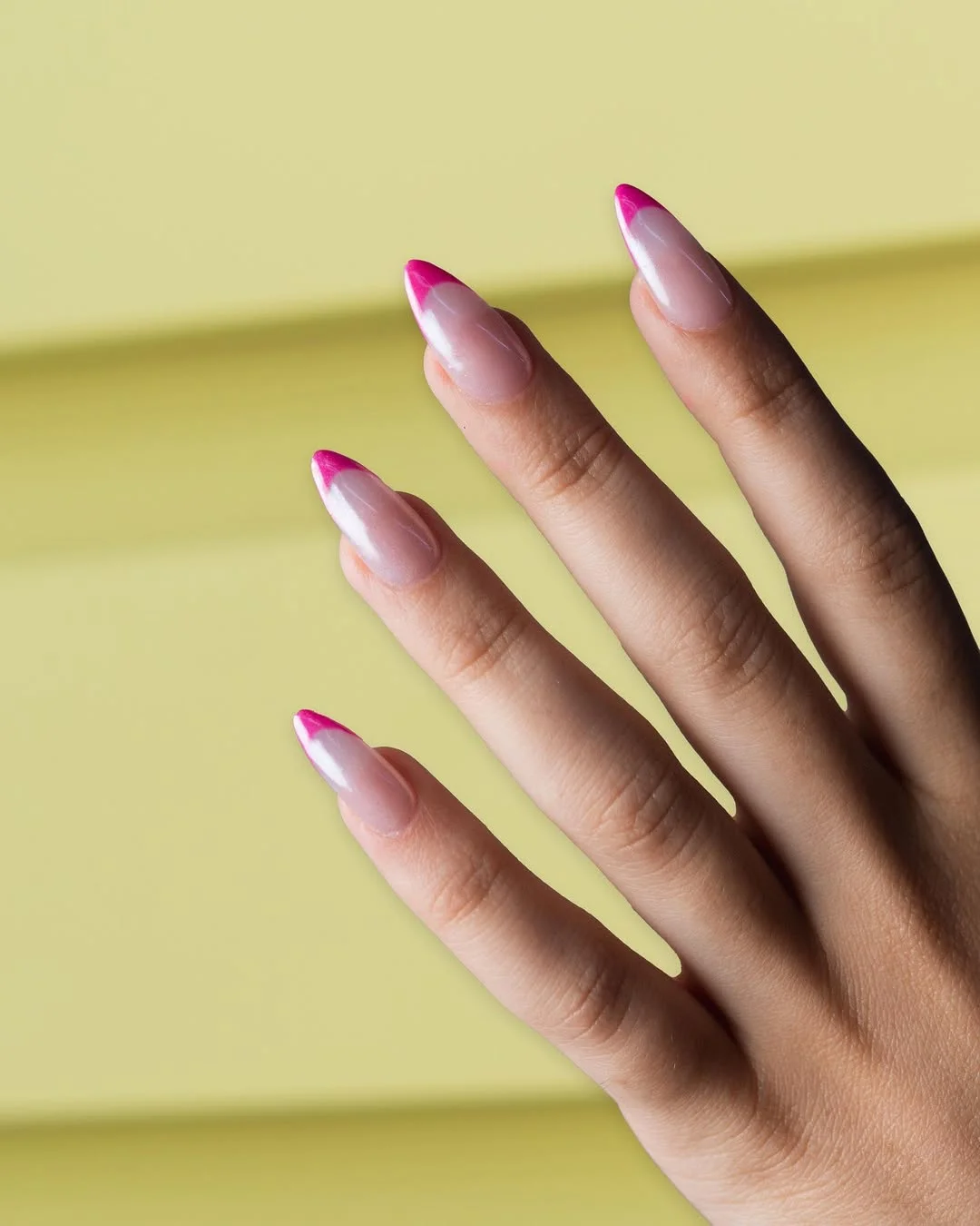 summer vibrant nails summer 2026 Pink French Tips That Feel Bright but Still Minimal