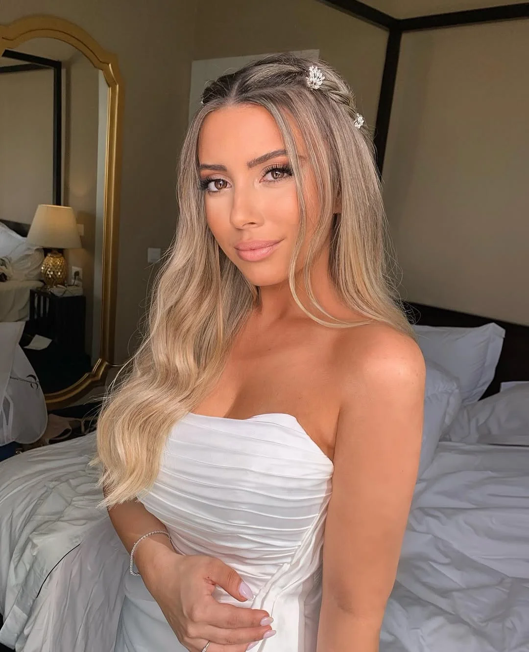 trendy summer braids hairstyle 2026 Soft Blonde Side Braids With Polished Waves
