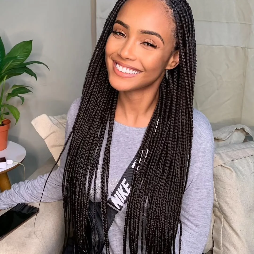 trendy summer hairstyle black women 2026 Long Classic Box Braids For Effortless Summer Days