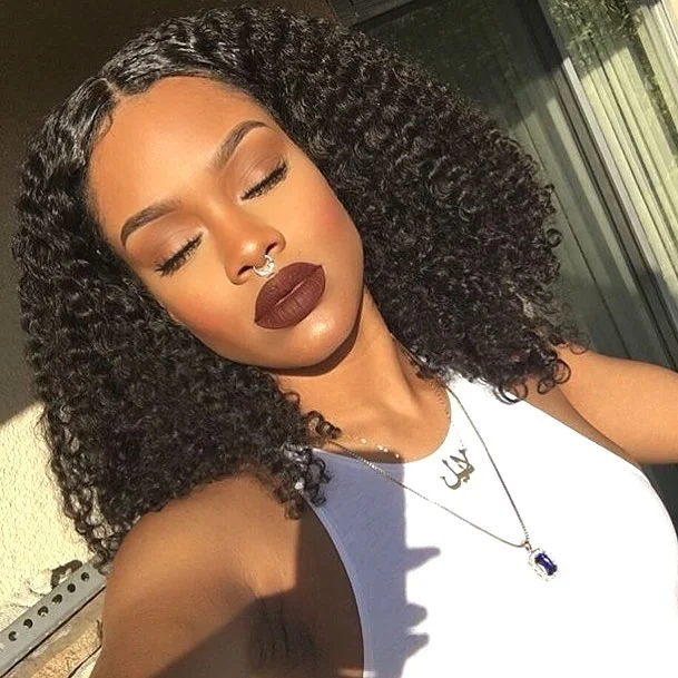 trendy summer hairstyle black women 2026 Deep Side Part Curls With Sleek Roots