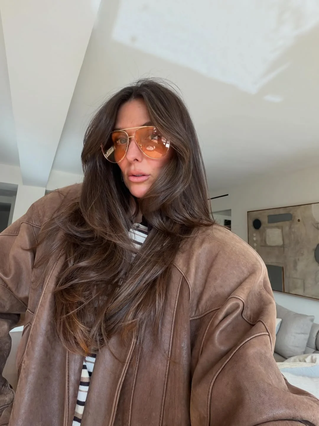youthful summer haircuts for women over 40 2026 Long Brunette Layers With Effortless Summer Volume