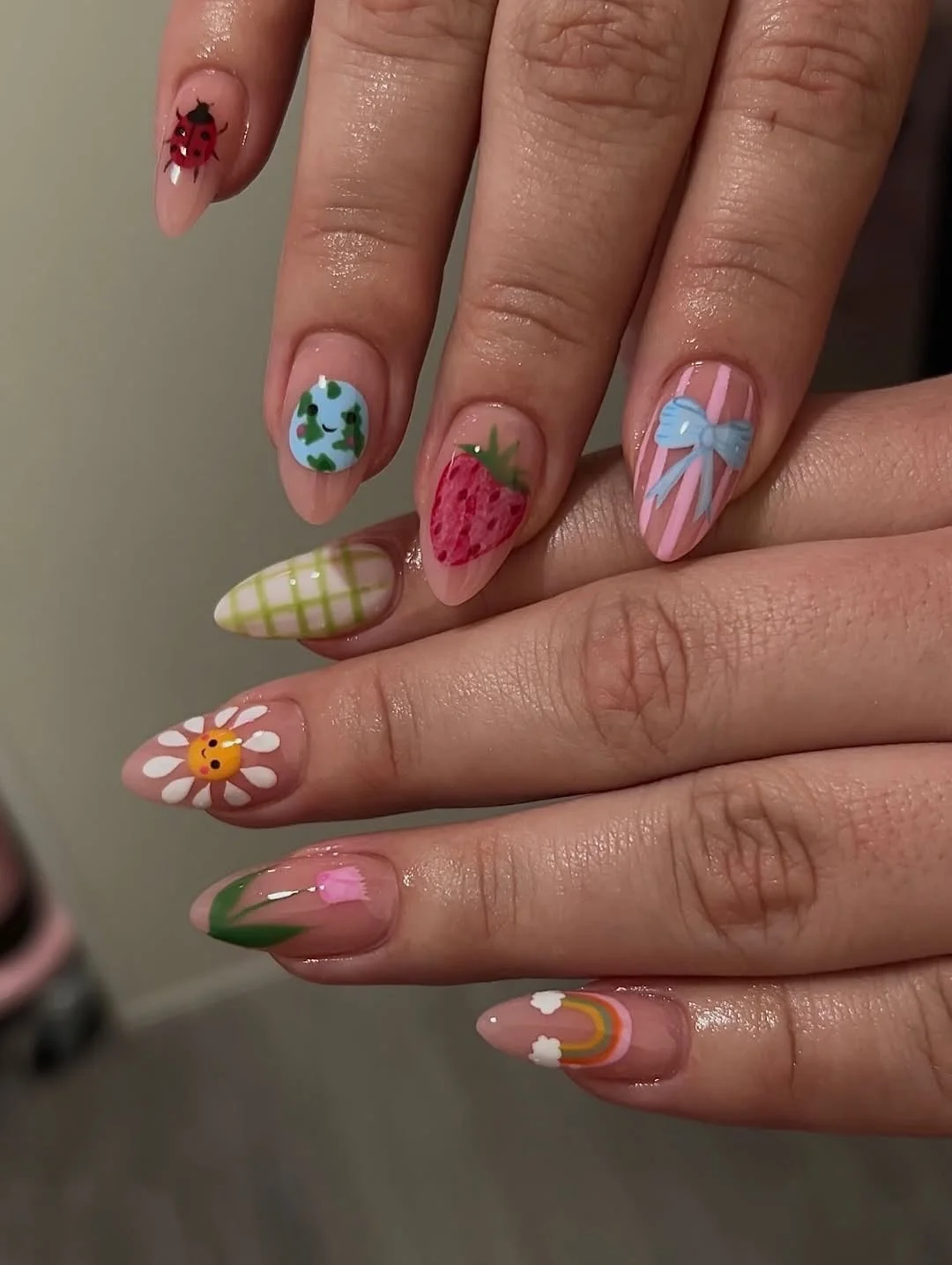 july nail colours ideas 2026 Garden Picnic Nail Art With Tiny Summer Stories