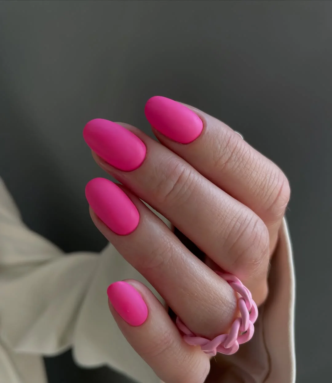 light summer nails 2026 Matte Bright Pink Nails For A Bold Summer Contrast
